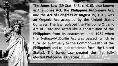jones act philippines|Jones Law (Philippines) Explained .